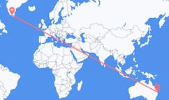 Flyrejser fra Queensland, Australien til Narsaq, Grønland