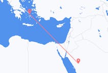 出发地 沙特阿拉伯欧拉目的地 希腊米科诺斯的航班