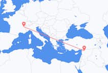 Flyreiser fra Aleppo, Syria til Chambery, Frankrike