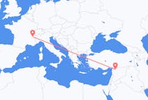 Flyrejser fra Aleppo, Syrien til Chambery, Frankrig