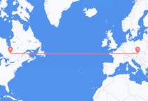 Flyreiser fra Rouyn-Noranda, Canada, til Bratislava, Canada