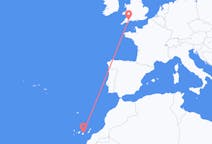 Flights from Las Palmas, Spain to Exeter, the United Kingdom