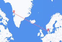 Flights from Qaarsut, Greenland to Karup, Denmark