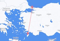 Flyreiser fra Istanbul, Tyrkia til Rhodes, Hellas