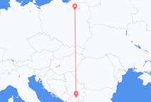 Flights from Szymany, Szczytno County, Poland to Pristina, Kosovo