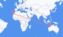 Flyreiser fra Broome, Australia til Santa Cruz de Tenerife, Spania