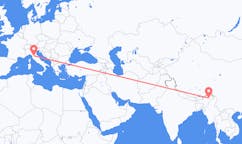 Flights from Dibrugarh, India to Florence, Italy