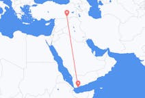 Flüge von Aden, der Jemen nach Mardin, die Türkei