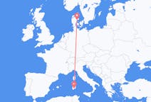 Flights from Aarhus, Denmark to Cagliari, Italy