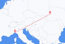 Fly fra Lviv til Genova