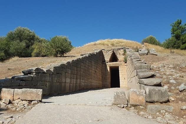 Dagtocht naar het oude Olympia, Kaiadas, de tempel van Apollo, het oude Sparta en Mycene