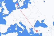 Flights from Antalya in Turkey to Aarhus in Denmark