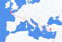 Flights from Brest, France to Antalya, Turkey