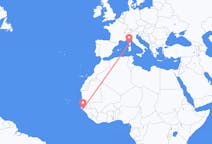 Flights from Bissau to Ajaccio