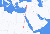 Flyg från Khartoum, Sudan till Hatay Province, Turkiet