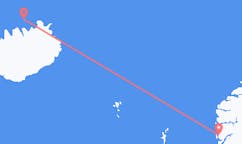 Flüge von Grimsey, Island nach Bergen, Norwegen