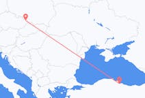 Vluchten van Ostrava, Tsjechië naar Samsun, Turkije