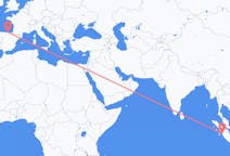 Flyg från Padang, Indonesien till Santander, Spanien