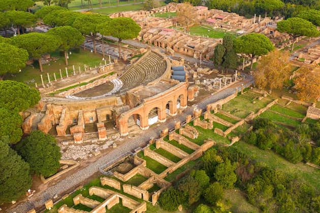 가이드와 함께 기차로 로마에서 고대 Ostia Antica 반 개인 당일 여행