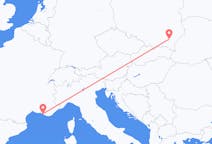 Flyg från Rzeszów, Polen till Marseille, Frankrike