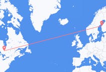 캐나다 티민스에서 출발해 핀란드 바사에게(으)로 가는 항공편