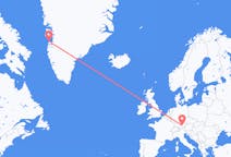出发地 格陵兰出发地 阿西亚特目的地 德国慕尼黑的航班