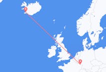 Flyg från Reykjavík, Island till Saarbrücken, Tyskland