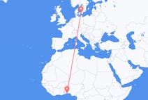 Flyreiser fra Cotonou, Benin til Malmö, Sverige