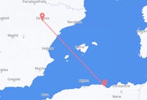 Flyrejser fra Béjaïa, Algeriet til Zaragoza, Spanien