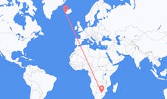 Flyreiser fra Johannesburg, Sør-Afrika til Reykjavík, Island