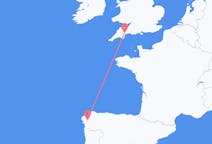 Flights from Santiago de Compostela, Spain to Exeter, the United Kingdom