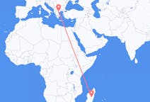 Flyrejser fra Antananarivo, Madagaskar til Thessaloniki, Grækenland