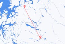 Vluchten van Kiruna, Zweden naar Bardufoss, Noorwegen