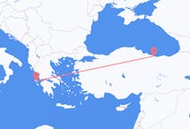 ギリシャのケファリニアから、トルコのオルドゥまでのフライト
