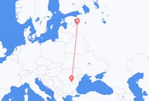 Flyg från Bukarest till Pskov