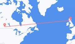 Flyg från Regina, Saskatchewan till Dundee