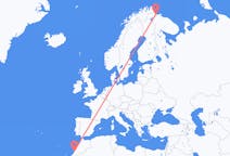 Flyreiser fra Agadir, Marokko til Kirkenes, Norge