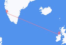 Flyg från Derry, Nordirland till Nuuk, Grönland