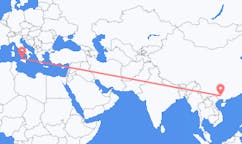 Flyreiser fra Nanning, Kina til Palermo, Italia