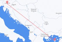 Flyrejser fra Lemnos, Grækenland til Ljubljana, Slovenien