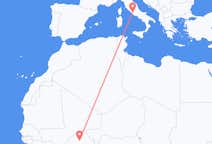 Flyrejser fra Ouagadougou til Rom