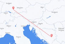 Flyreiser fra Memmingen, Tyskland til Sarajevo, Bosnia-Hercegovina