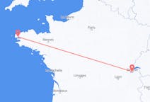 Flyrejser fra Genève, Schweiz til Brest, Frankrig