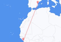 Flyg från Conakry, Guinea till Valencia, Guinea