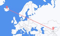 Flights from Taraz, Kazakhstan to Akureyri, Iceland