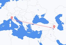 Flyrejser fra Tabriz til Pisa
