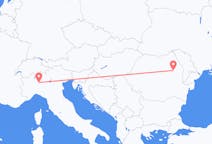 Flyg från Bacău, Rumänien till Milano, Italien