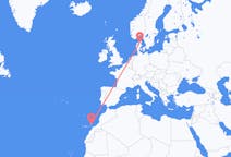 Vols d’Aalborg, Danemark pour Lanzarote, Espagne