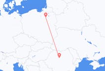 Fly fra Szymany, Szczytno County til Târgu Mureș