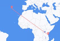 Loty z Dar es Salaam w Tanzanii do Horty w Portugalii